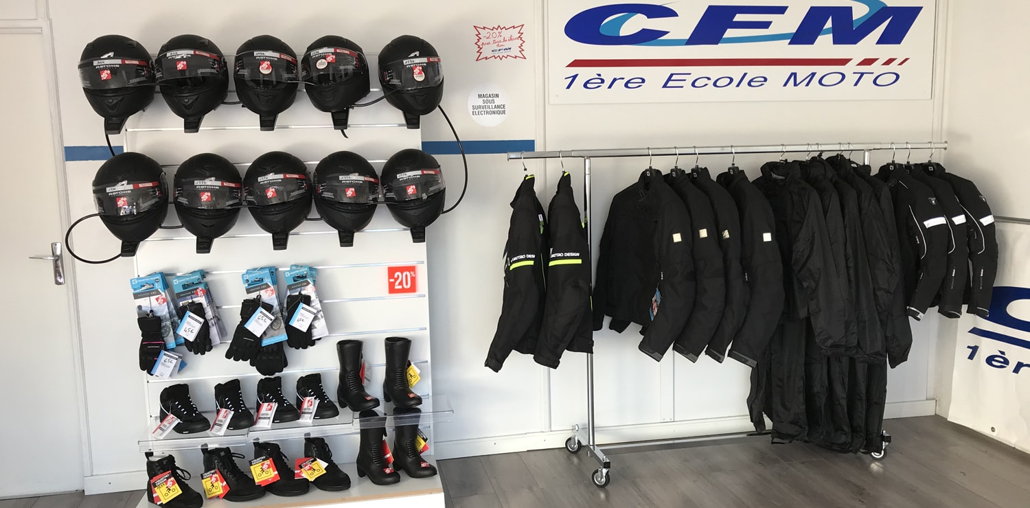 Vente équipement moto