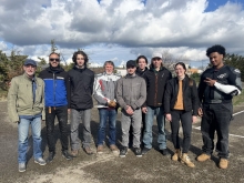 Stagiaires en formation permis moto à Lédenon